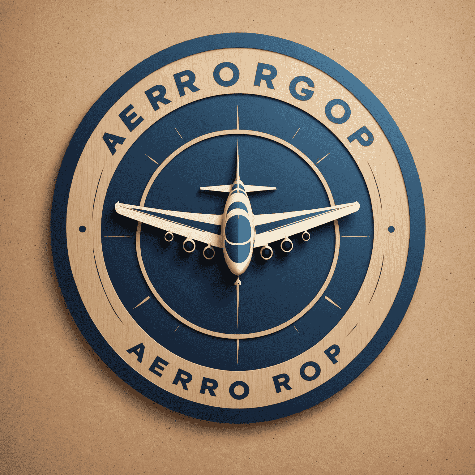 AeroGrop logo featuring a stylized aircraft or runway symbol